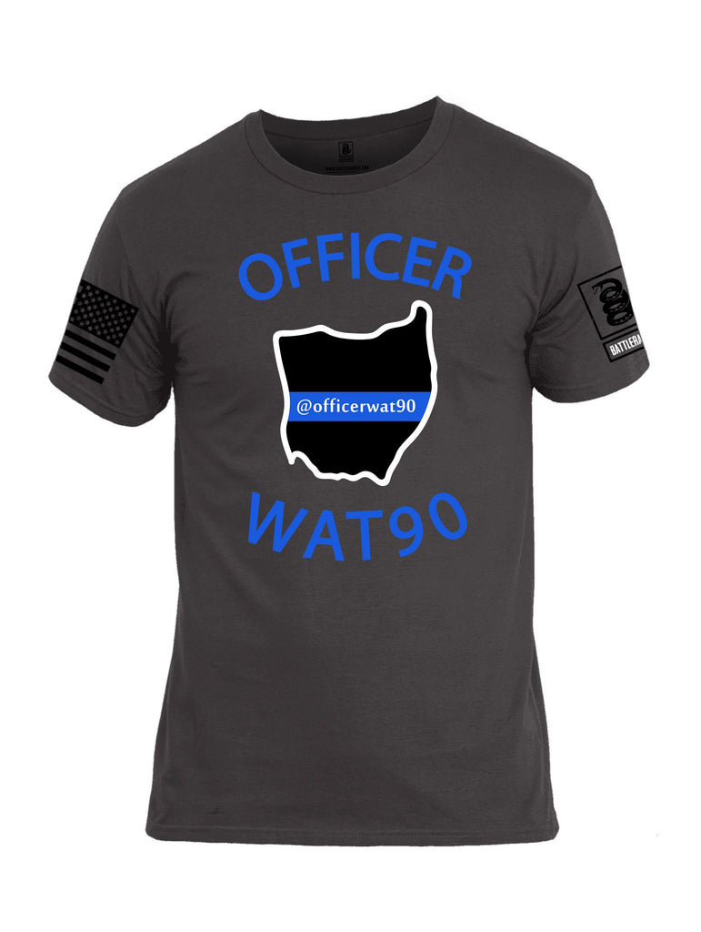 Battleraddle Officer Wat90 {sleeve_color} Sleeves Men Cotton Crew Neck T-Shirt