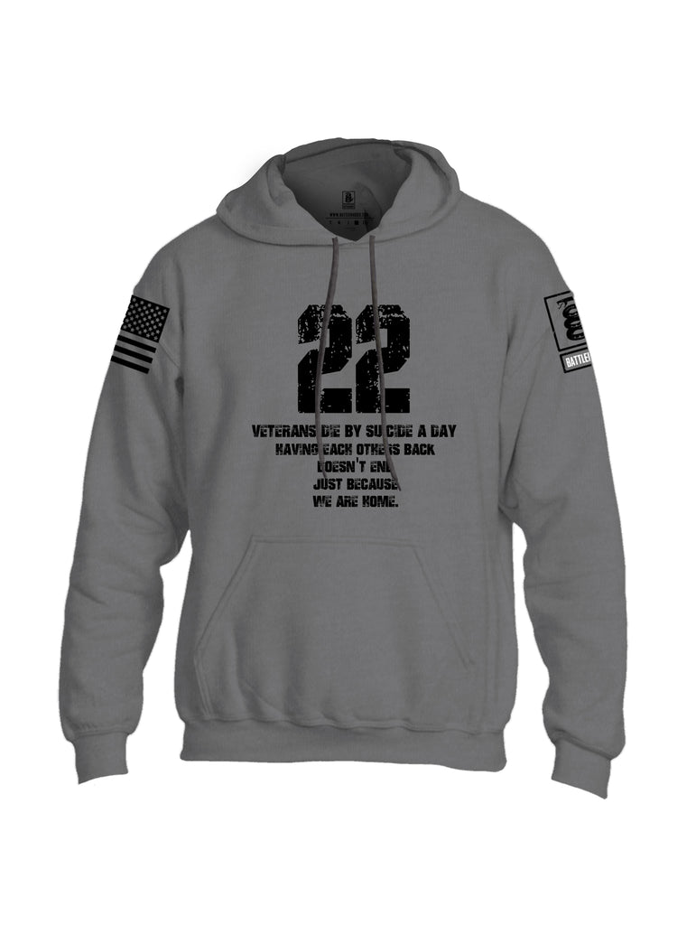 Battleraddle 22 A Day Black {sleeve_color} Sleeves Uni Cotton Blended Hoodie With Pockets