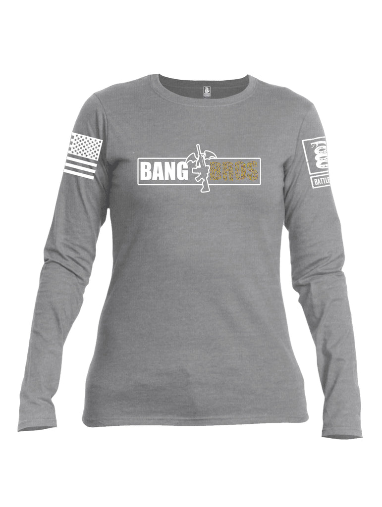 Battleraddle Bang Bros Ar15 Women Cotton Crew Neck Long Sleeve T Shirt