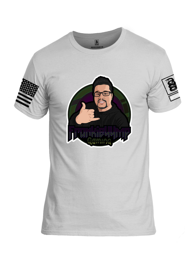 Battleraddle Frankie44Mp Gaming Dark Mode Black Sleeves Men Cotton Crew Neck T-Shirt