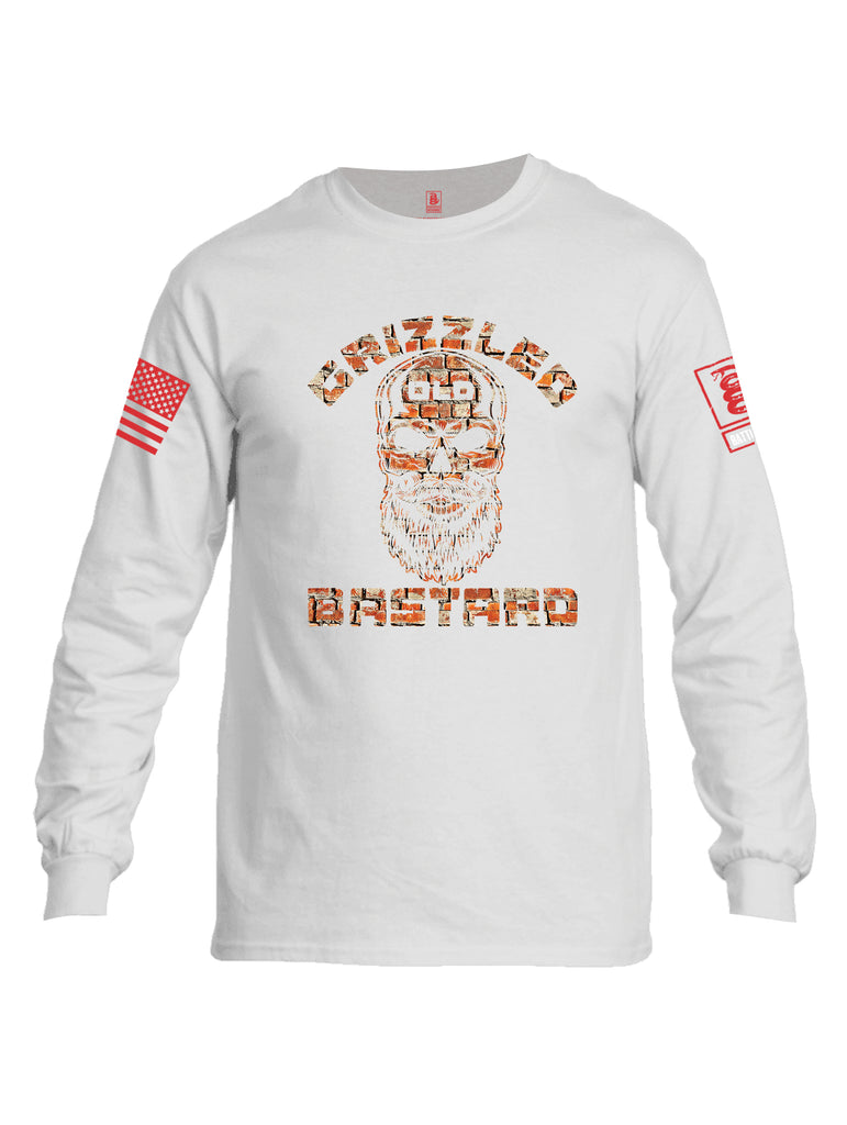 Battleraddle Grizzled Old Bastard  {sleeve_color} Sleeves Men Cotton Crew Neck Long Sleeve T Shirt