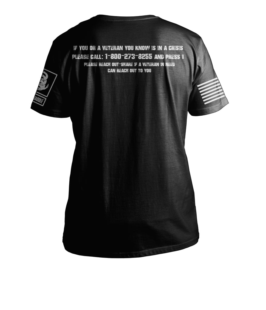 Battleraddle 22 Veterans Die By Suicide A Day Having Each Others Back Doesn't End Just Because We Are Home Mens Cotton Crew Neck T Shirt - Battleraddle® LLC