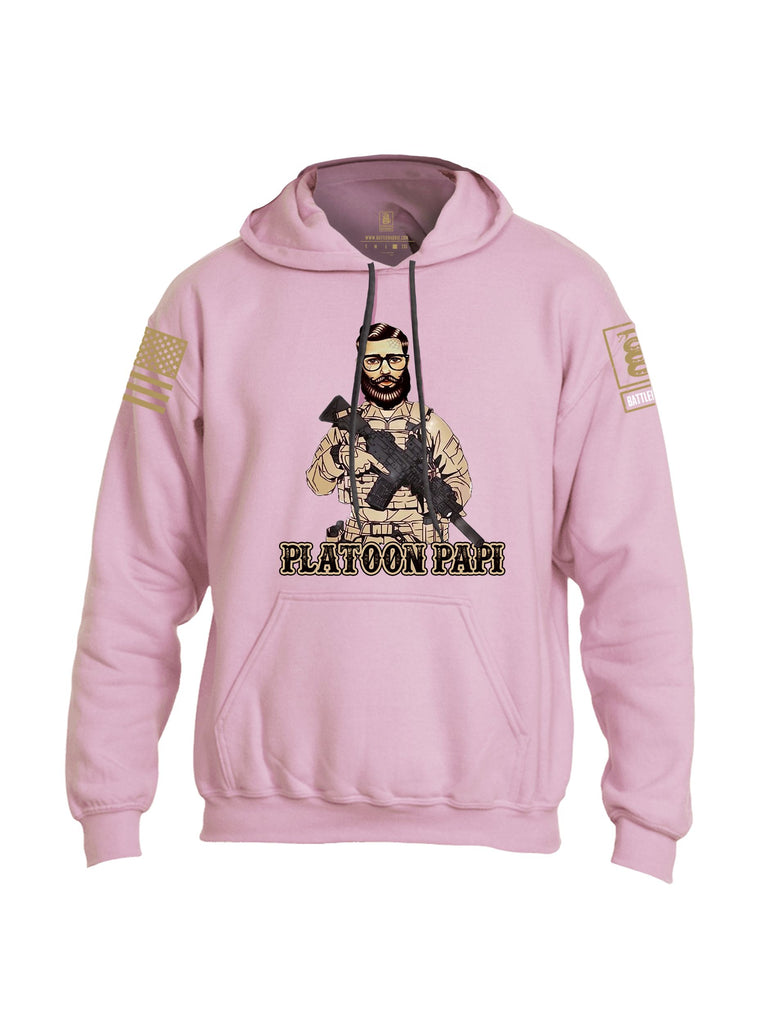 Battleraddle Platoon Papi Brass Sleeves Uni Cotton Blended Hoodie With Pockets