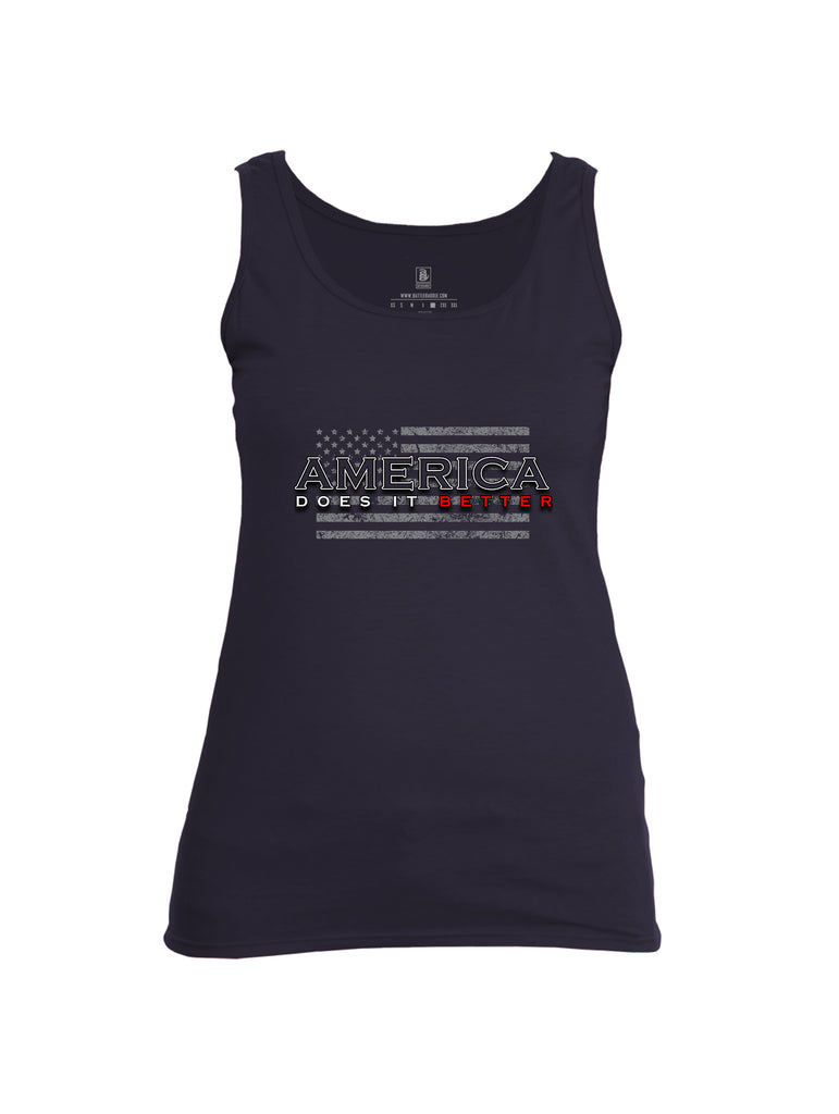 Battleraddle America Does It Better {sleeve_color} Sleeves Women Cotton Cotton Tank Top