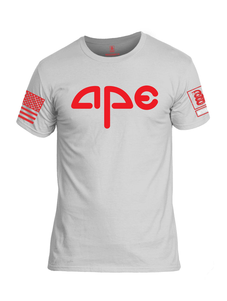 Battleraddle Amc Ape Red Sleeves Men Cotton Crew Neck T-Shirt