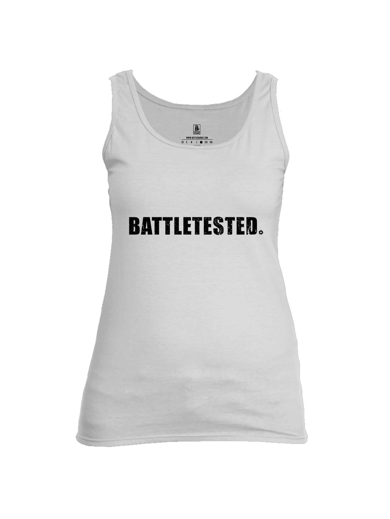 Battleraddle Battletested Black {sleeve_color} Sleeves Women Cotton Cotton Tank Top