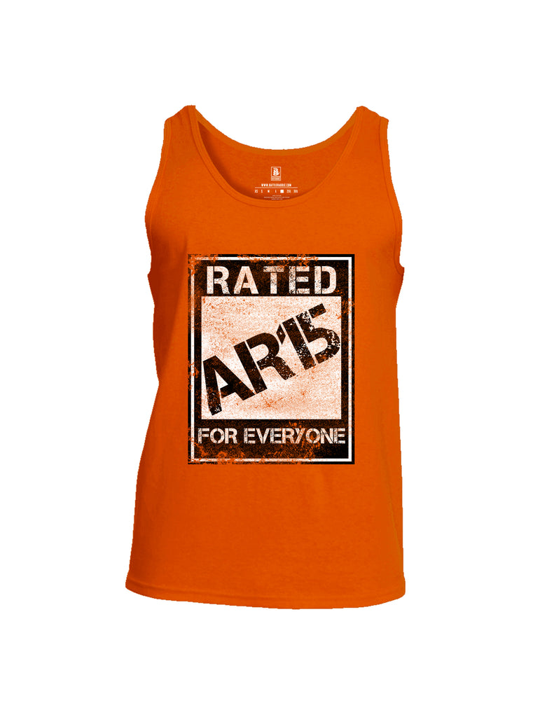 Battleraddle Rated Ar15 For Everyone  Men Cotton Cotton Tank Top