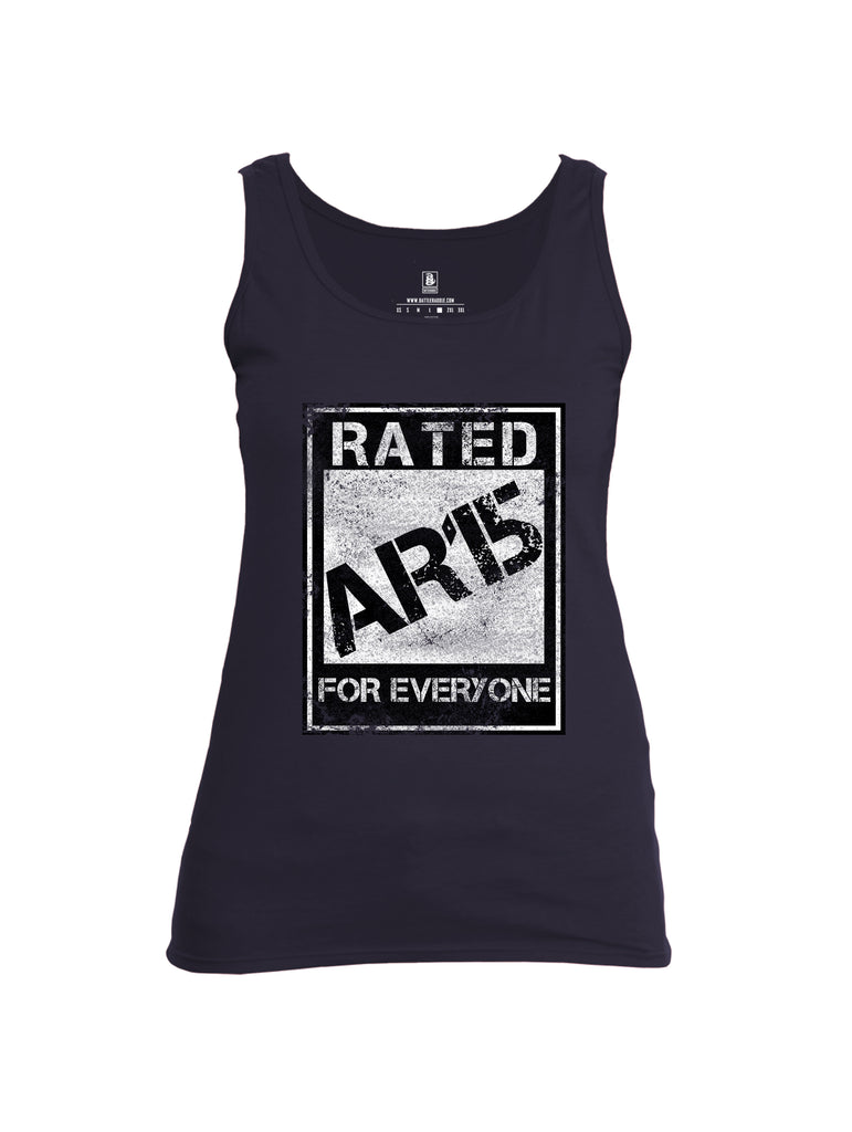 Battleraddle Rated Ar15 For Everyone  Women Cotton Cotton Tank Top