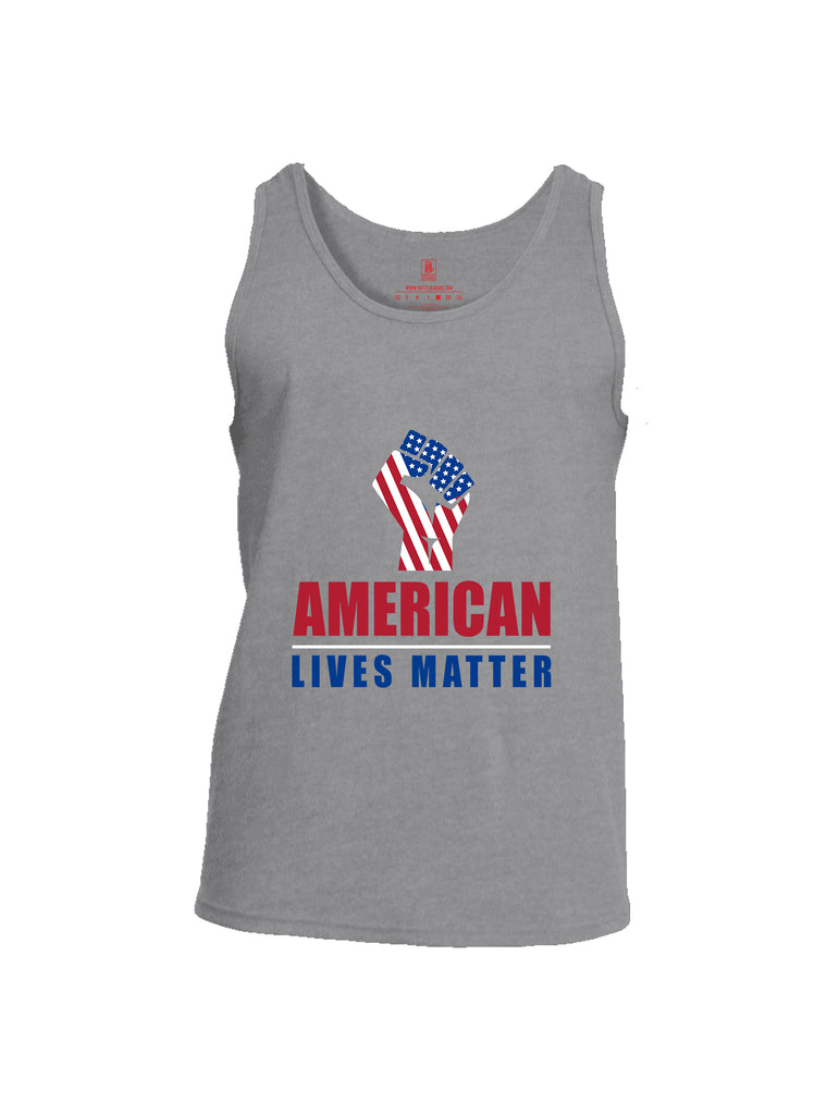 Battleraddle Fist American Lives Matter Men Cotton Cotton Tank Top