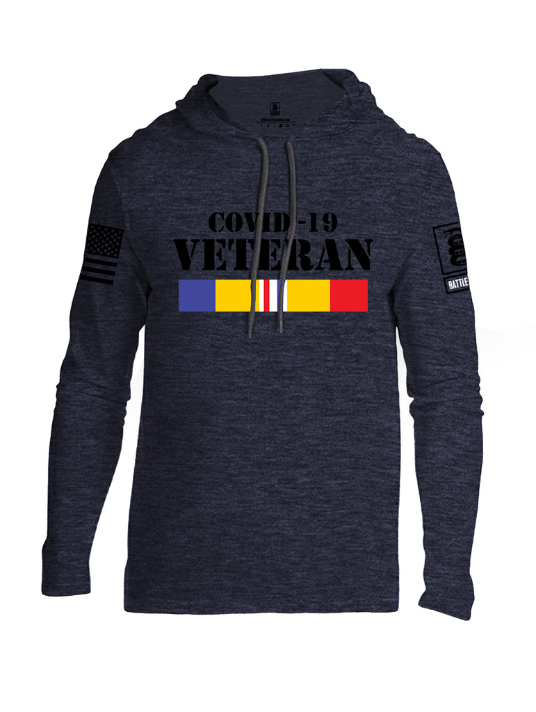 Battleraddle Covid 19 Veteran {sleeve_color} Sleeves Men Cotton Thin Cotton Lightweight Hoodie