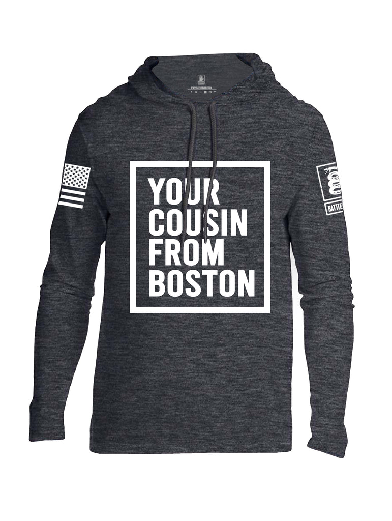 Battleraddle Your Cousin From Boston {sleeve_color} Sleeves Men Cotton Thin Cotton Lightweight Hoodie