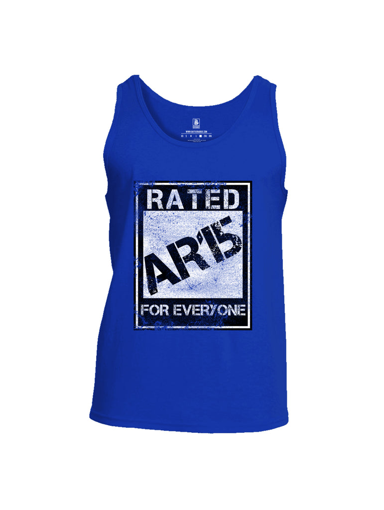 Battleraddle Rated Ar15 For Everyone  Men Cotton Cotton Tank Top