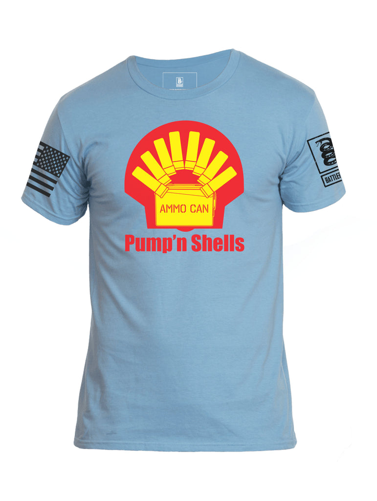 Battleraddle Ammo Can Pump'n Shells Mens Cotton Crew Neck T Shirt - Battleraddle® LLC