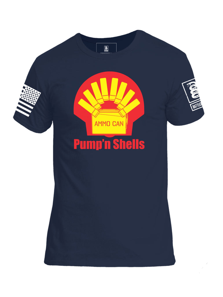 Battleraddle Ammo Can Pump'n Shells Mens Cotton Crew Neck T Shirt - Battleraddle® LLC