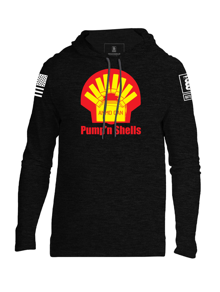 Battleraddle Ammo Can Pump'n Shells Mens Thin Cotton Lightweight Hoodie - Battleraddle® LLC