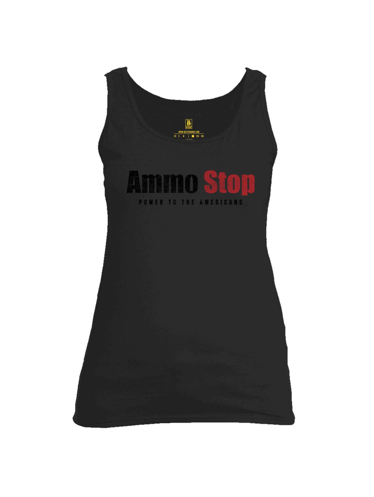 Battleraddle Ammo Stop Power To The Americans Womens Cotton Tank Top