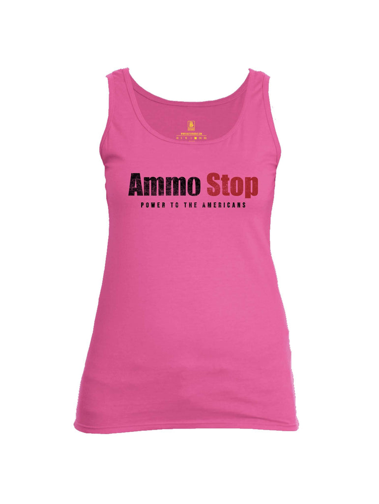 Battleraddle Ammo Stop Power To The Americans Womens Cotton Tank Top