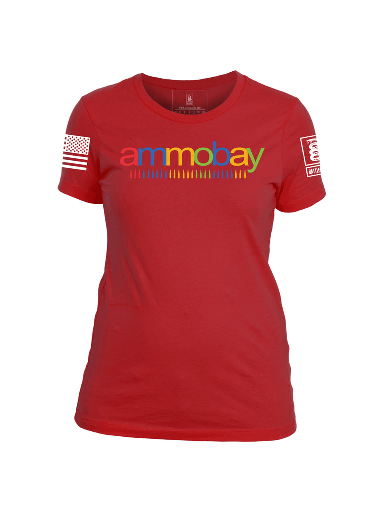 Battleraddle Ammobay Womens Cotton Crew Neck T Shirt - Battleraddle® LLC