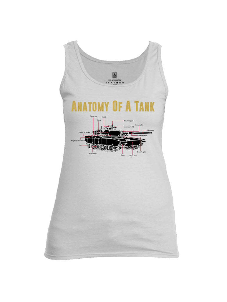 Battleraddle Anatomy Of A Tank Womens Cotton Tank Top