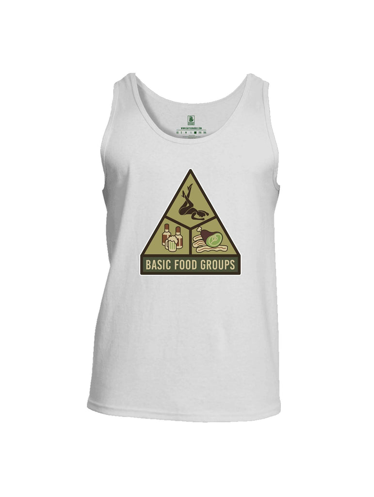 Battleraddle Basic Food Groups Mens Cotton Tank Top shirt|custom|veterans|Apparel-Mens Tank Top-Cotton