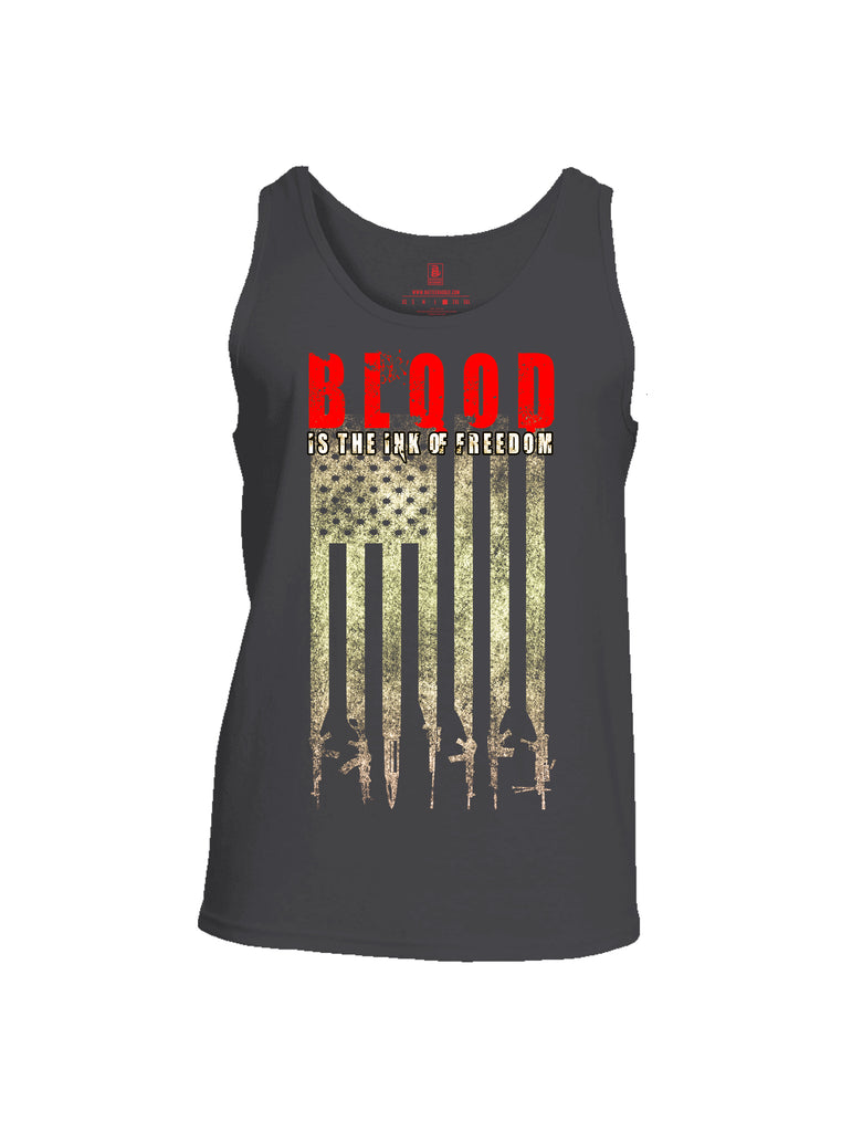 Battleraddle Blood Is The Ink Of Freedom Mens Cotton Tank Top