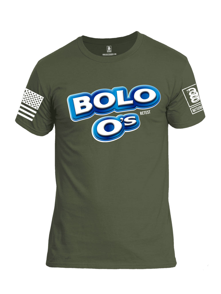 Battleraddle Bolos Always Retest White Sleeve Print Mens Cotton Crew Neck T Shirt - Battleraddle® LLC