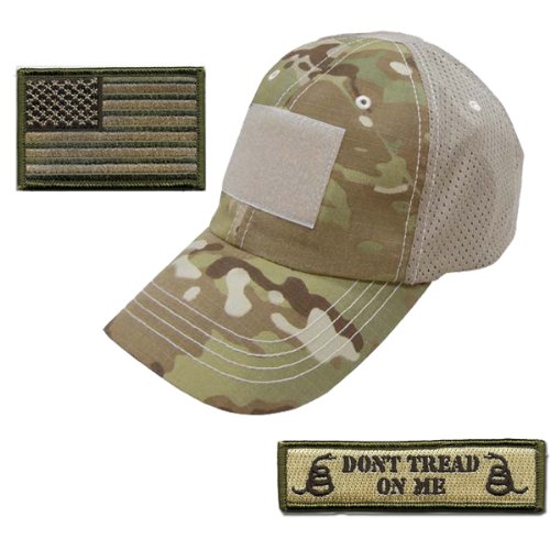 Battleraddle Tactical Don't Tread On Me Camouflage  Mesh Cap With Front/Back Patches