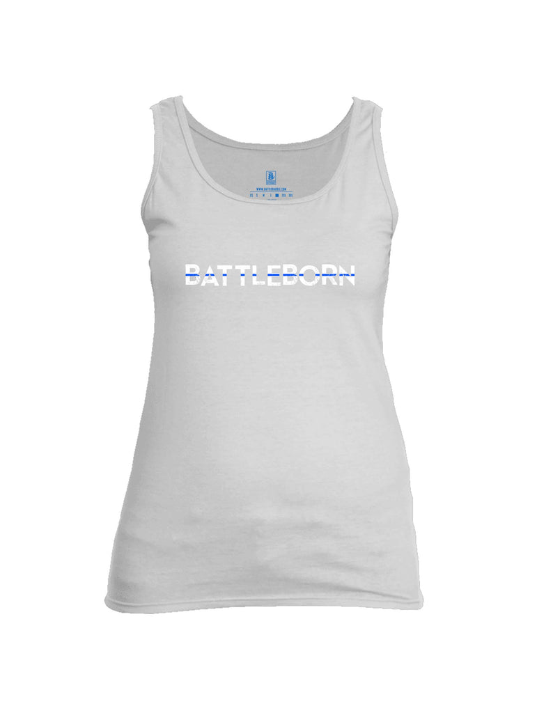 Battleraddle Battleborn Blue Line Womens Cotton Tank Top