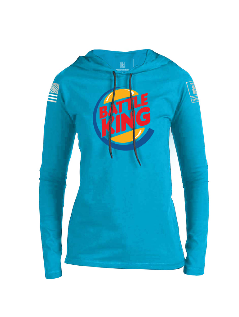 Battleraddle Battle King Womens Thin Cotton Lightweight Hoodie - Battleraddle® LLC