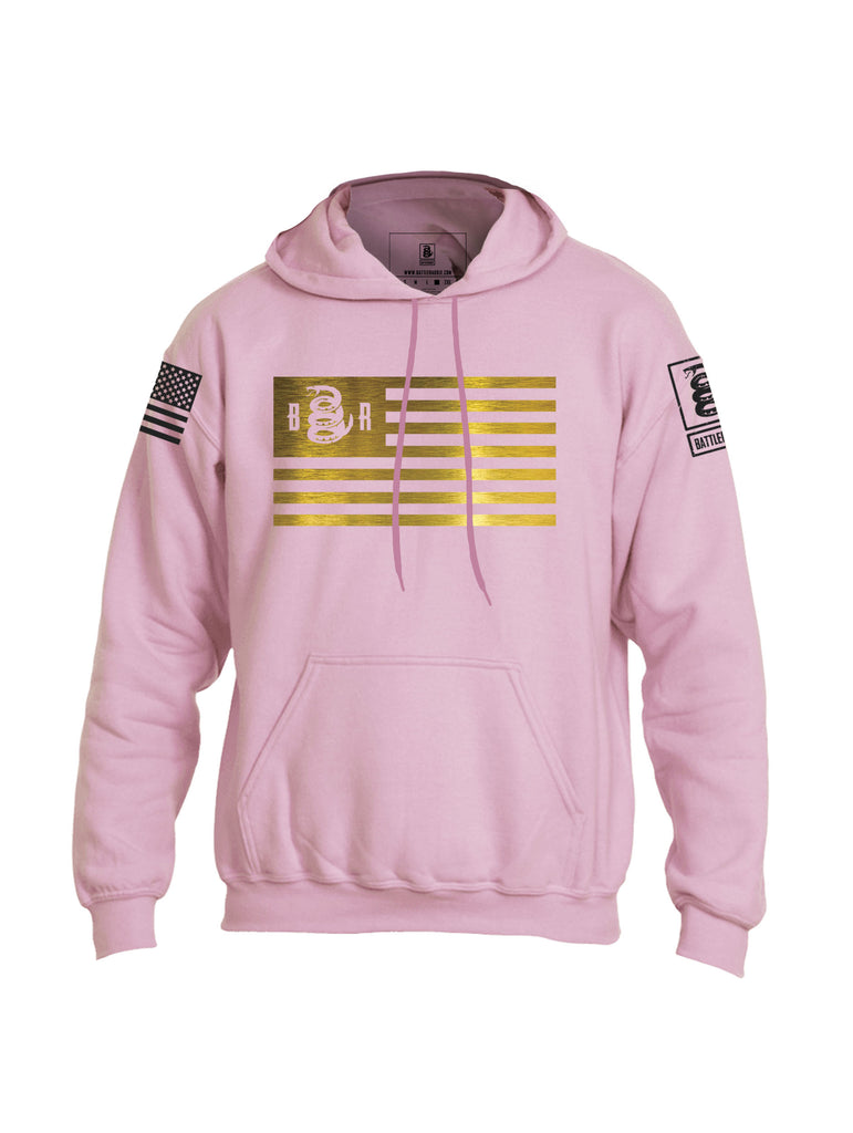 Battleraddle Snake Golden Flag Mens Blended Hoodie With Pockets