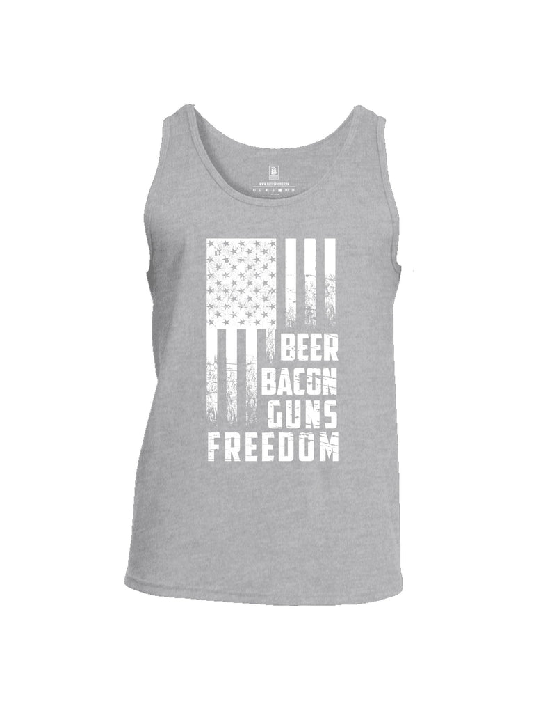 Battleraddle Beer Bacon Guns Freedom Mens Cotton Tank Top