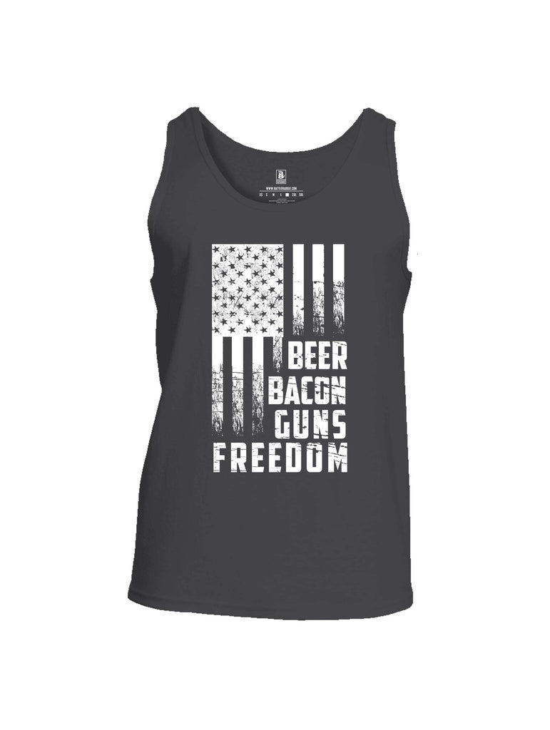 Battleraddle Beer Bacon Guns Freedom Mens Cotton Tank Top