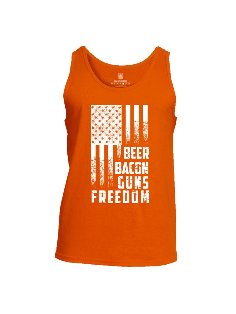 Battleraddle Beer Bacon Guns Freedom Mens Cotton Tank Top