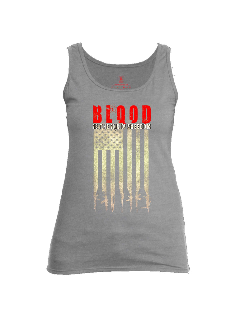 Battleraddle Blood Is The Ink Of Freedom Womens Cotton Tank Top