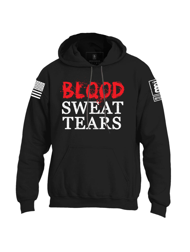 Battleraddle Blood Sweat Tears Mens Blended Hoodie With Pockets - Battleraddle® LLC