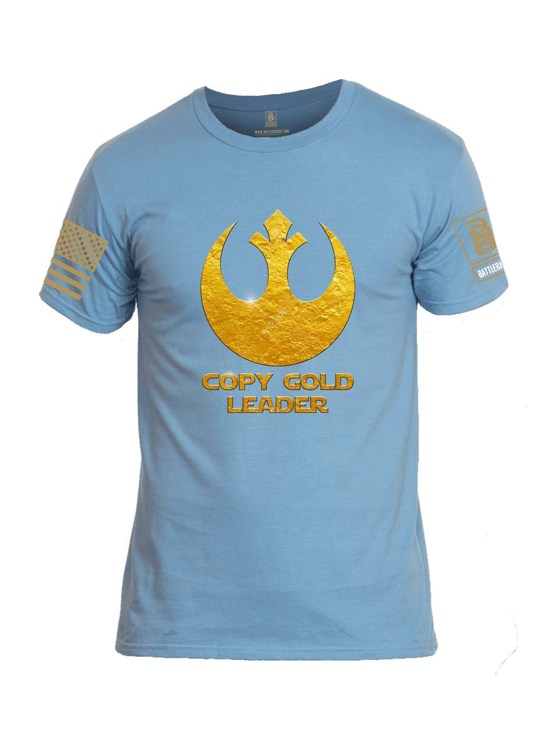 Battleraddle Copy Gold Leader Brass Sleeve Print Mens Cotton Crew Neck T Shirt shirt|custom|veterans|Apparel-Mens T Shirt-cotton