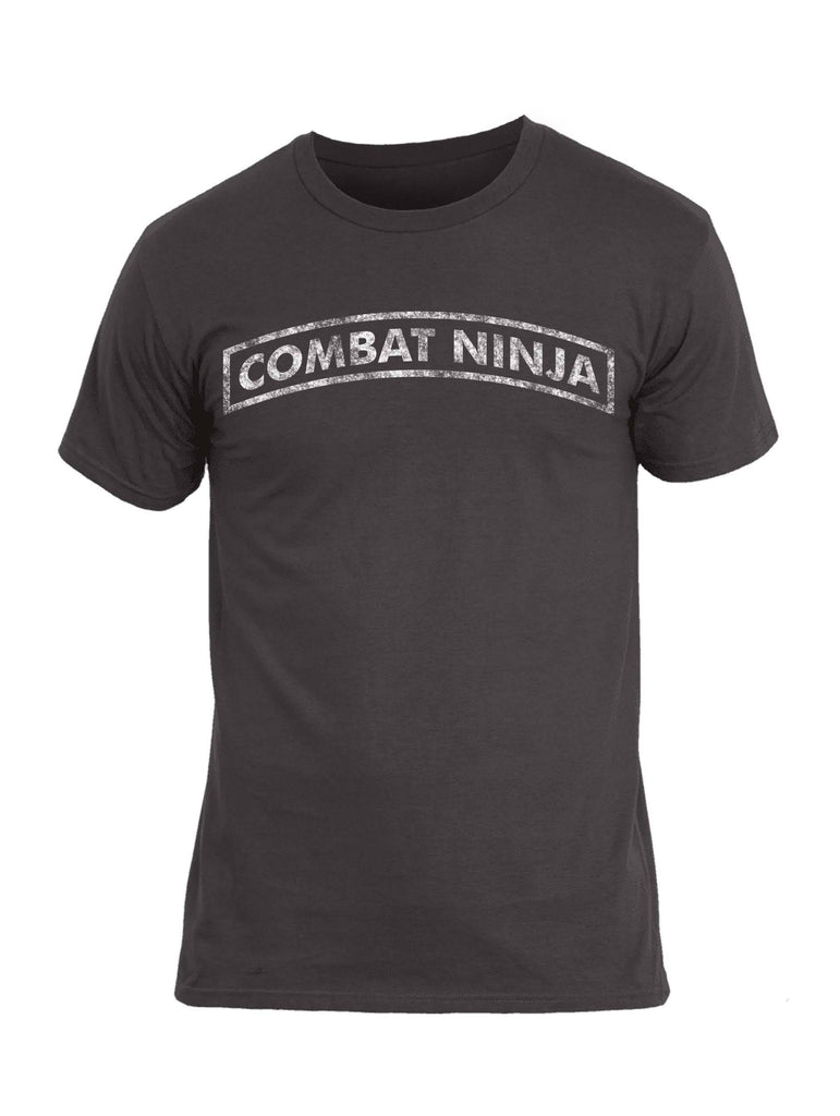 Battleraddle Combat Ninja White Snake Logo Mens Cotton Crew Neck T Shirt shirt|custom|veterans|Apparel-Mens T Shirt-cotton