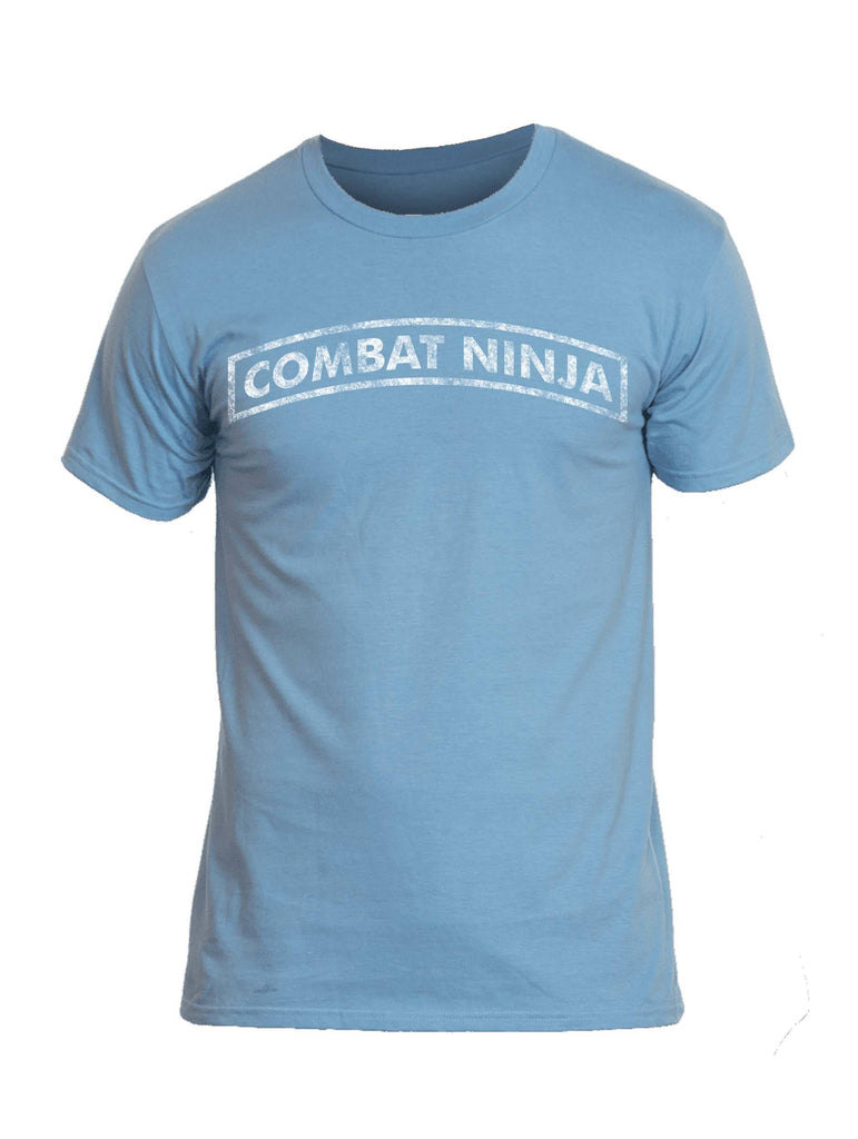 Battleraddle Combat Ninja White Snake Logo Mens Cotton Crew Neck T Shirt shirt|custom|veterans|Apparel-Mens T Shirt-cotton