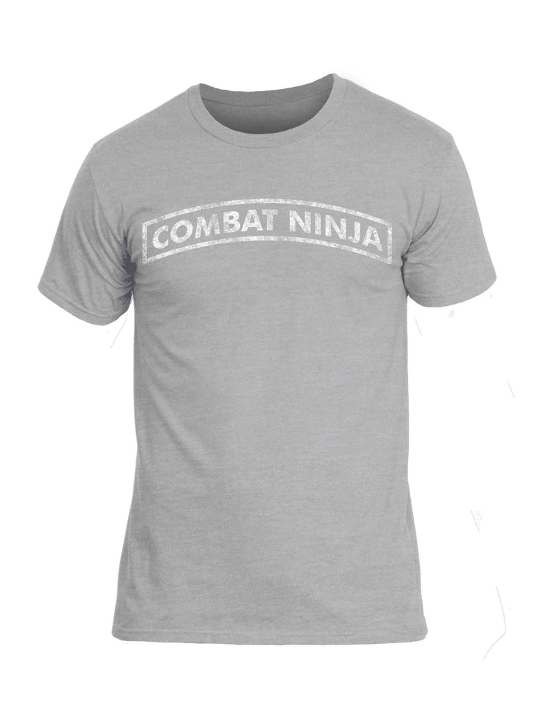 Battleraddle Combat Ninja White Snake Logo Mens Cotton Crew Neck T Shirt shirt|custom|veterans|Apparel-Mens T Shirt-cotton