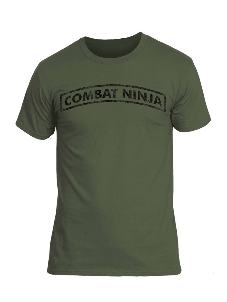 Battleraddle Combat Ninja Black Snake Logo Mens Cotton Crew Neck T Shirt shirt|custom|veterans|Apparel-Mens T Shirt-cotton