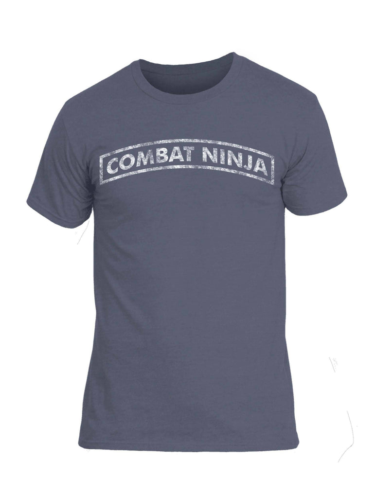 Battleraddle Combat Ninja White Snake Logo Mens Cotton Crew Neck T Shirt shirt|custom|veterans|Apparel-Mens T Shirt-cotton