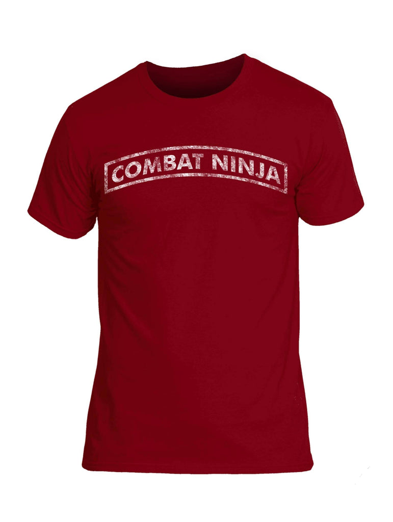Battleraddle Combat Ninja White Snake Logo Mens Cotton Crew Neck T Shirt shirt|custom|veterans|Apparel-Mens T Shirt-cotton