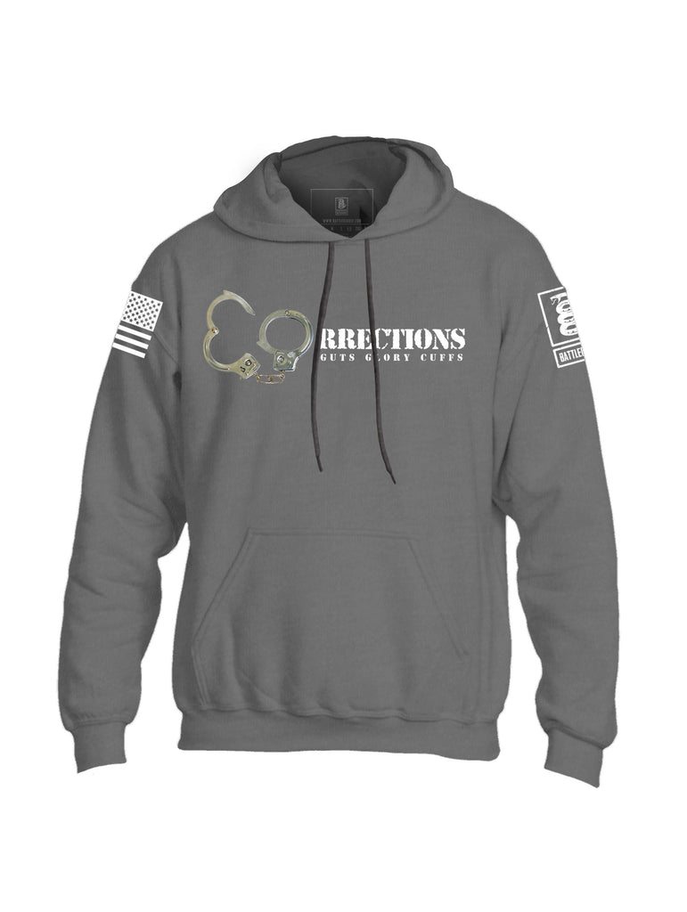 Battleraddle Corrections Guts Glory Cuffs Mens Blended Hoodie With Pockets - Battleraddle® LLC
