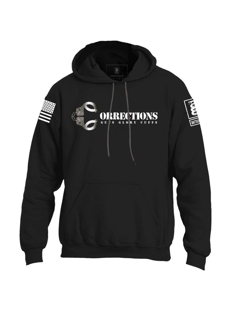 Battleraddle Corrections Guts Glory Cuffs V2 Mens Blended Hoodie With Pockets - Battleraddle® LLC