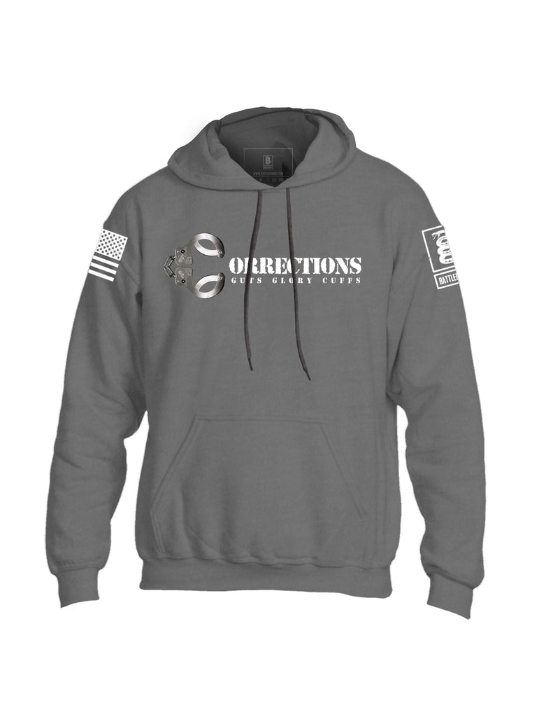 Battleraddle Corrections Guts Glory Cuffs V2 Mens Blended Hoodie With Pockets - Battleraddle® LLC