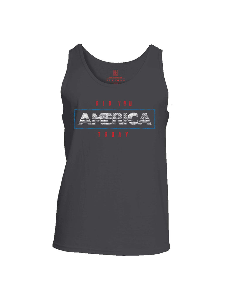 Battleraddle Did You America Today Mens Cotton Tank Top