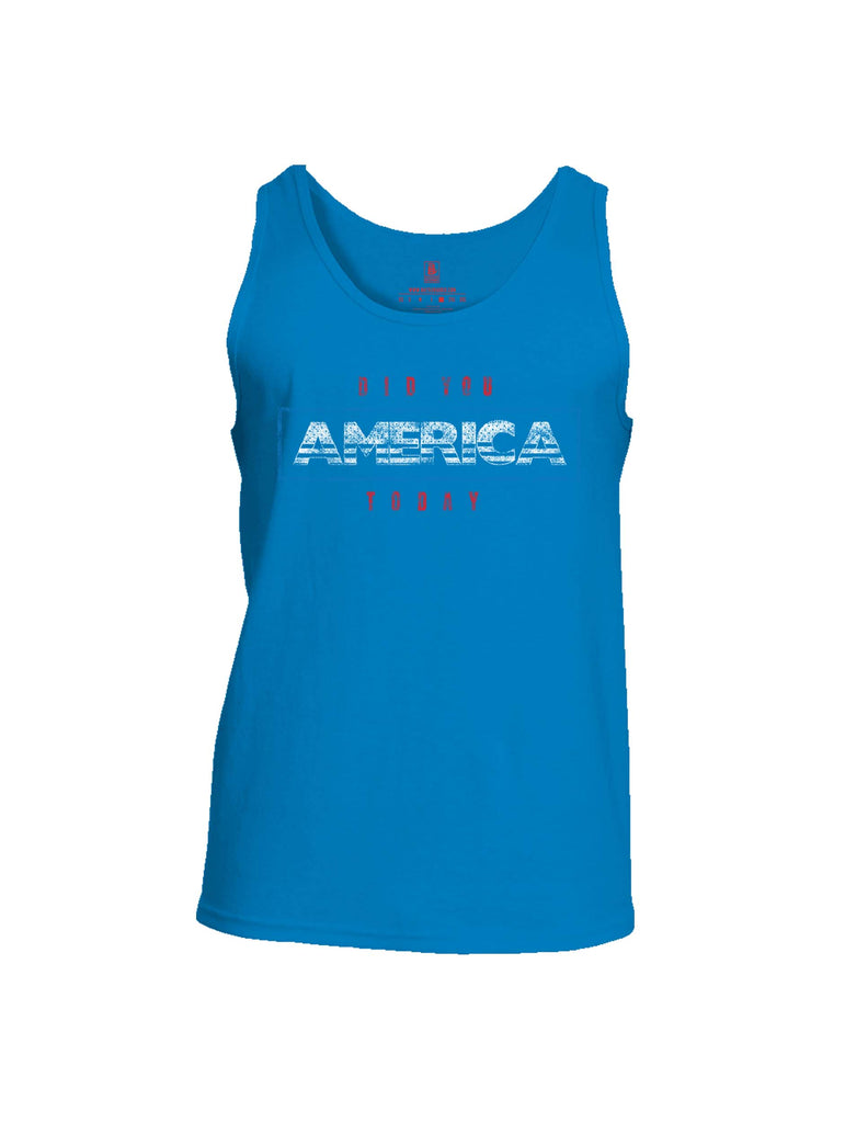 Battleraddle Did You America Today Mens Cotton Tank Top