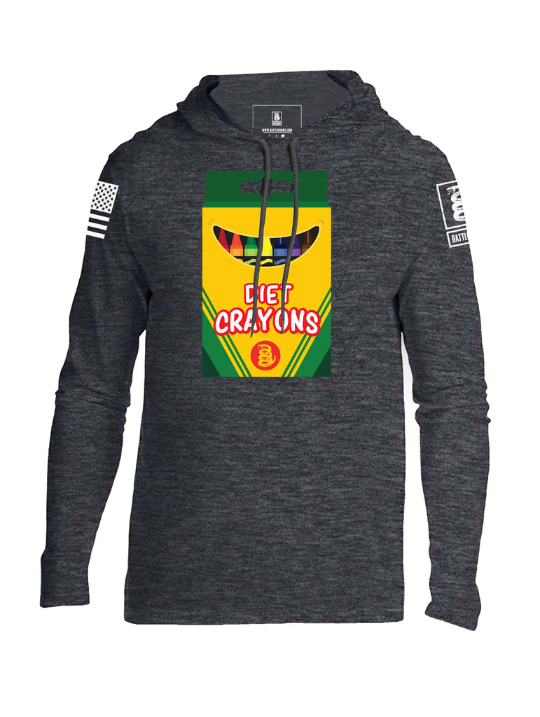 Battleraddle Diet Crayons Snake Logo For When You Need To Pass Height And Weight Mens Thin Cotton Lightweight Hoodie