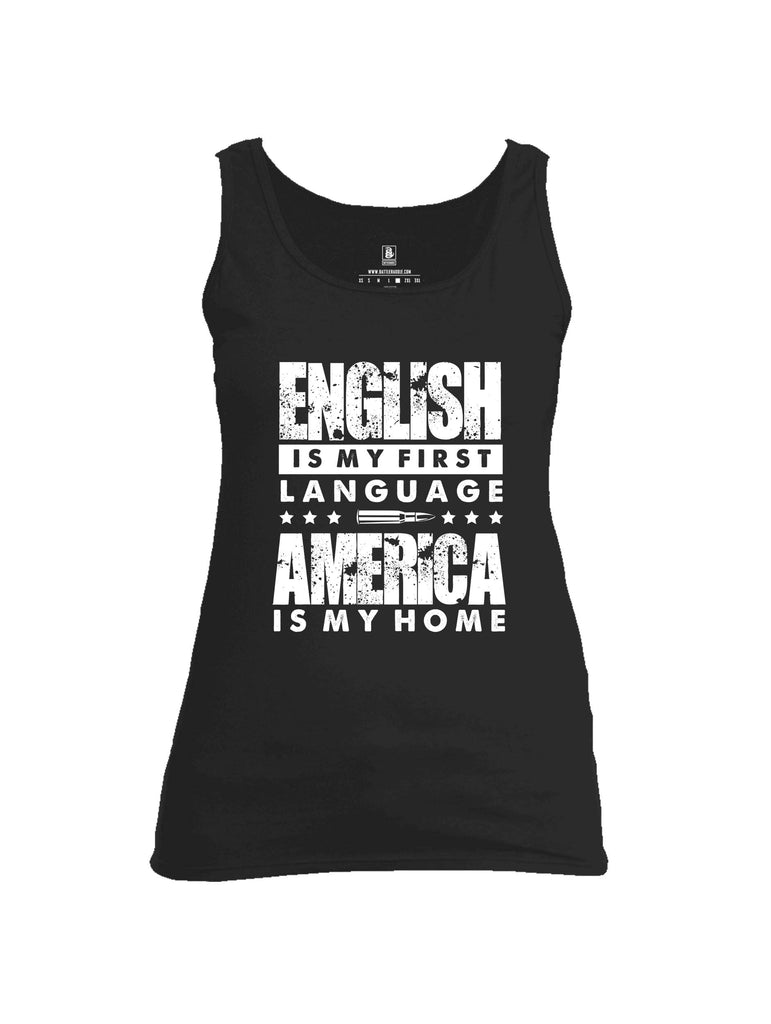 Battleraddle English Is My Language Womens Cotton Tank Top