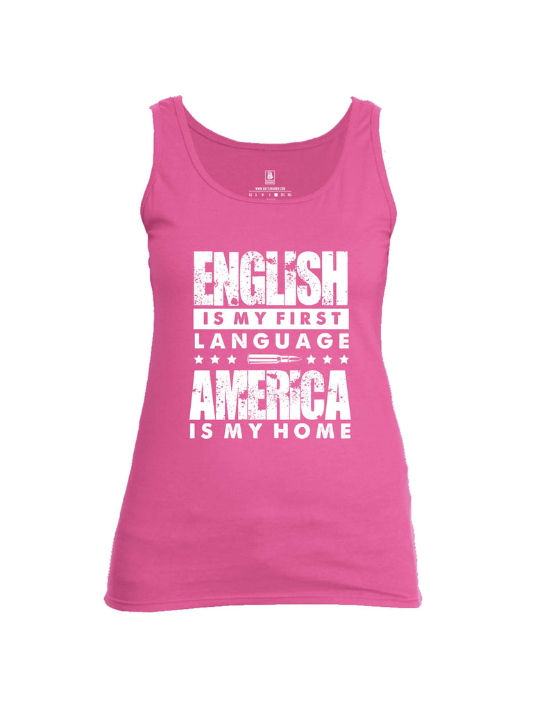 Battleraddle English Is My Language Womens Cotton Tank Top